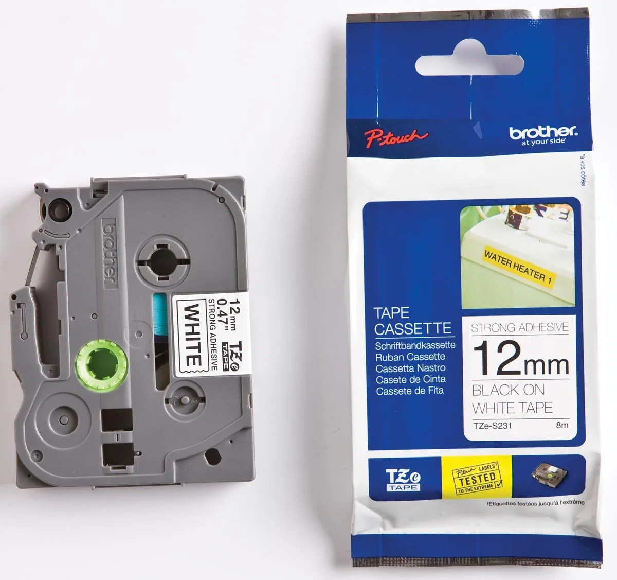 Brother TZ-S231 12mm Zwart - 8m
