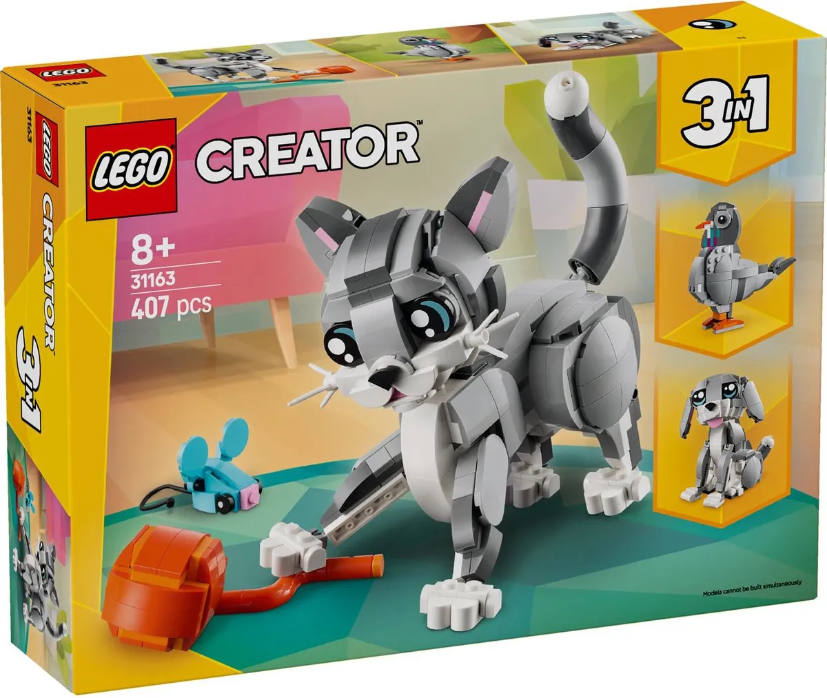 LEGO Creator 3in1 Speelse Kat 31163 - 407 Stukken - Meerkleurig