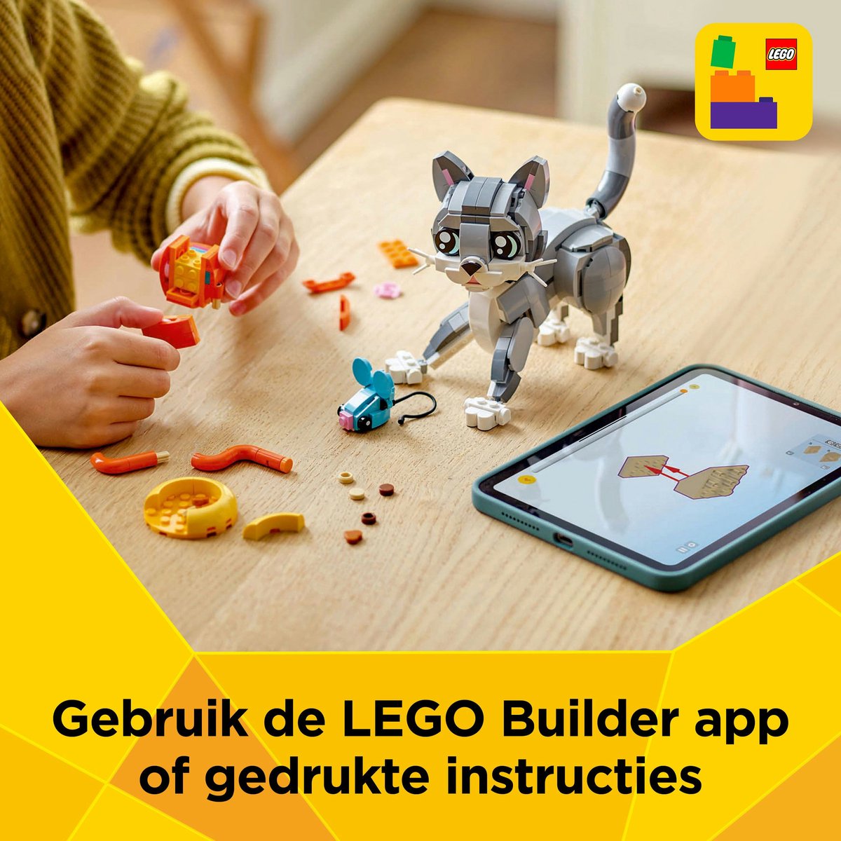 LEGO Creator 3in1 Speelse kat dieren - 31163