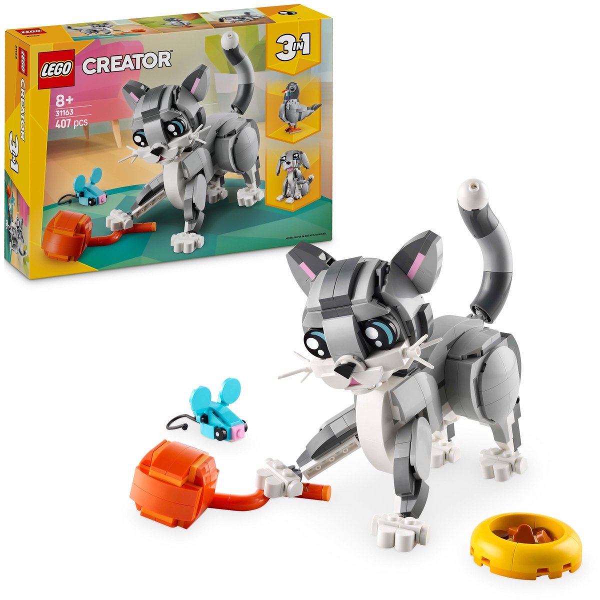 LEGO Creator 3in1 Speelse kat dieren - 31163