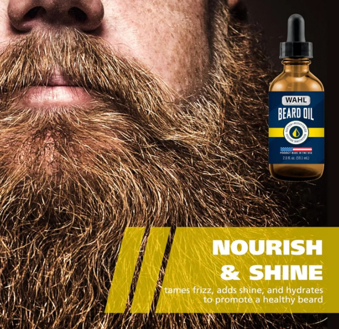 Wahl Baardolie 59ml - Zoete Amandel/Havernel/Kaneel - Citrusgeur