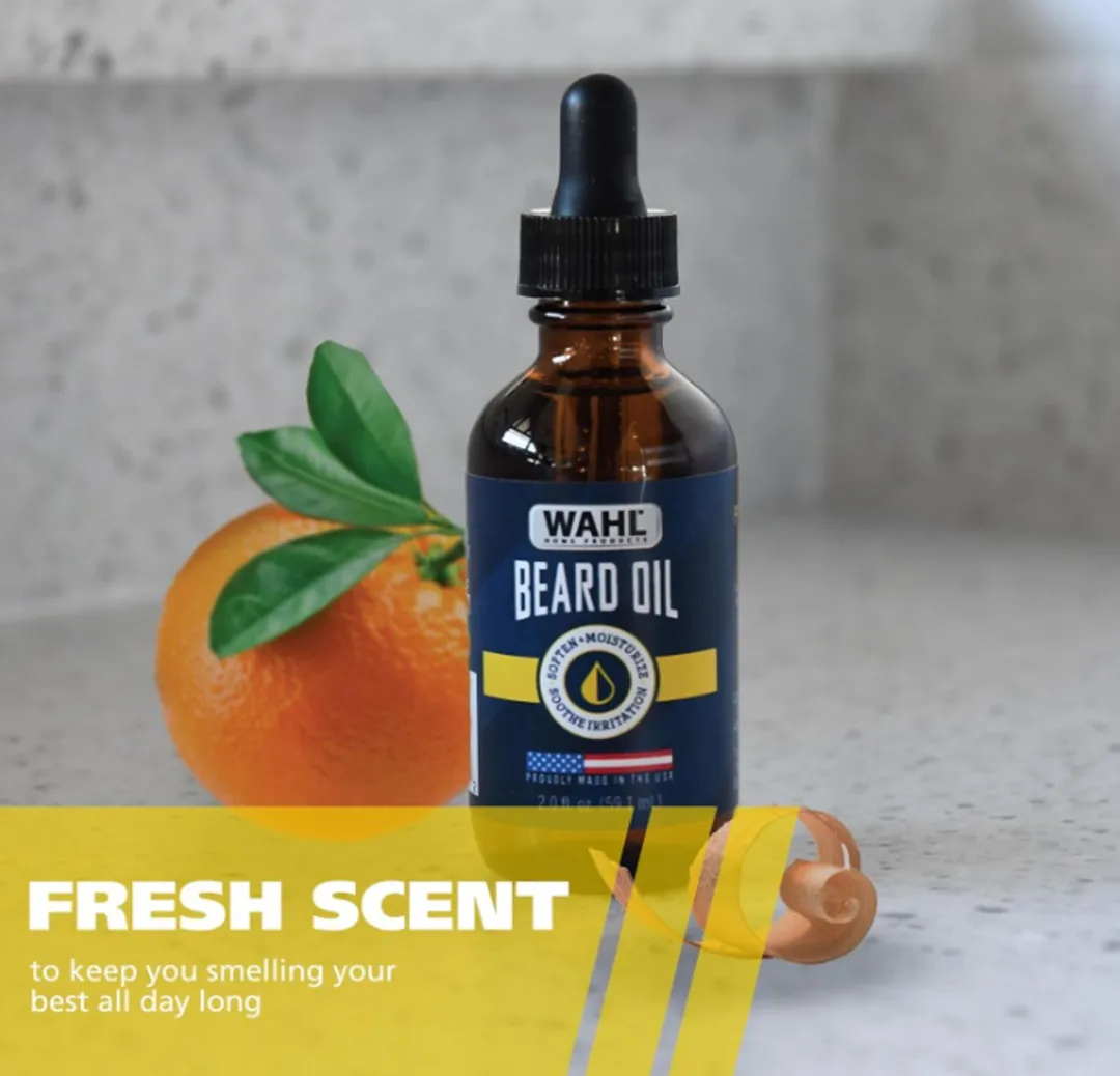 Wahl Baardolie 59ml - Zoete Amandel/Havernel/Kaneel - Citrusgeur