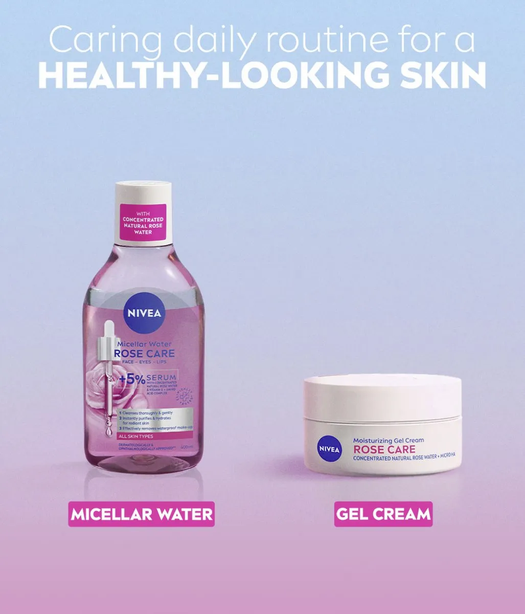 NIVEA Rose Care Micellair Water 2000ml - 5x400ml - afbeelding 6 van 6