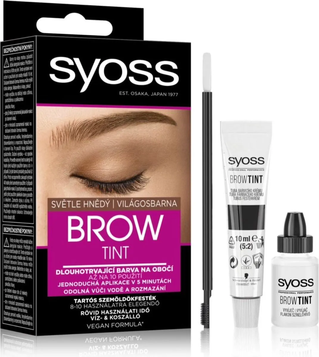 SYOSS Brow Tint Lichtbruin Wenkbrauwverf 10ml