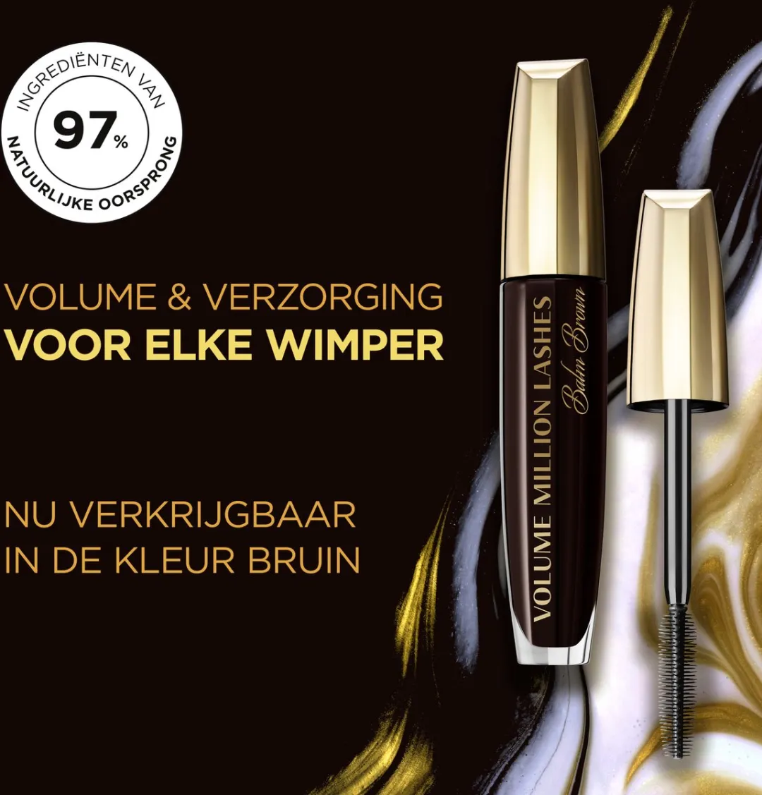 L'Oréal Paris Volume Million Lashes Balm Bruin Mascara 10.7ml - afbeelding 6 van 6