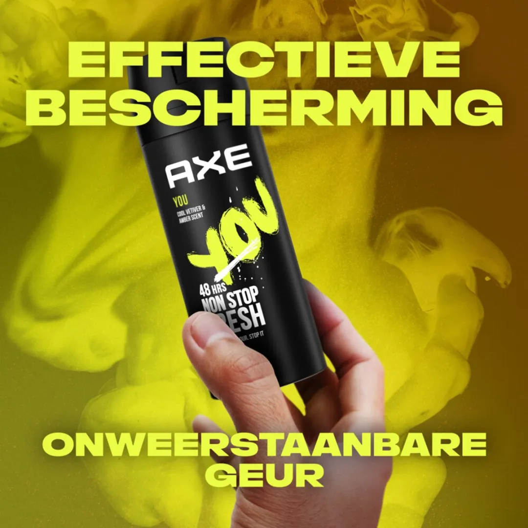 Axe You Bodyspray 150ml - 6 Stuks
