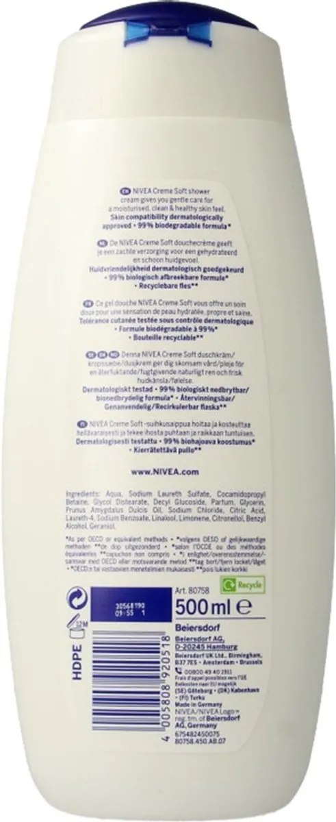 NIVEA Douchecrème Soft 500ml