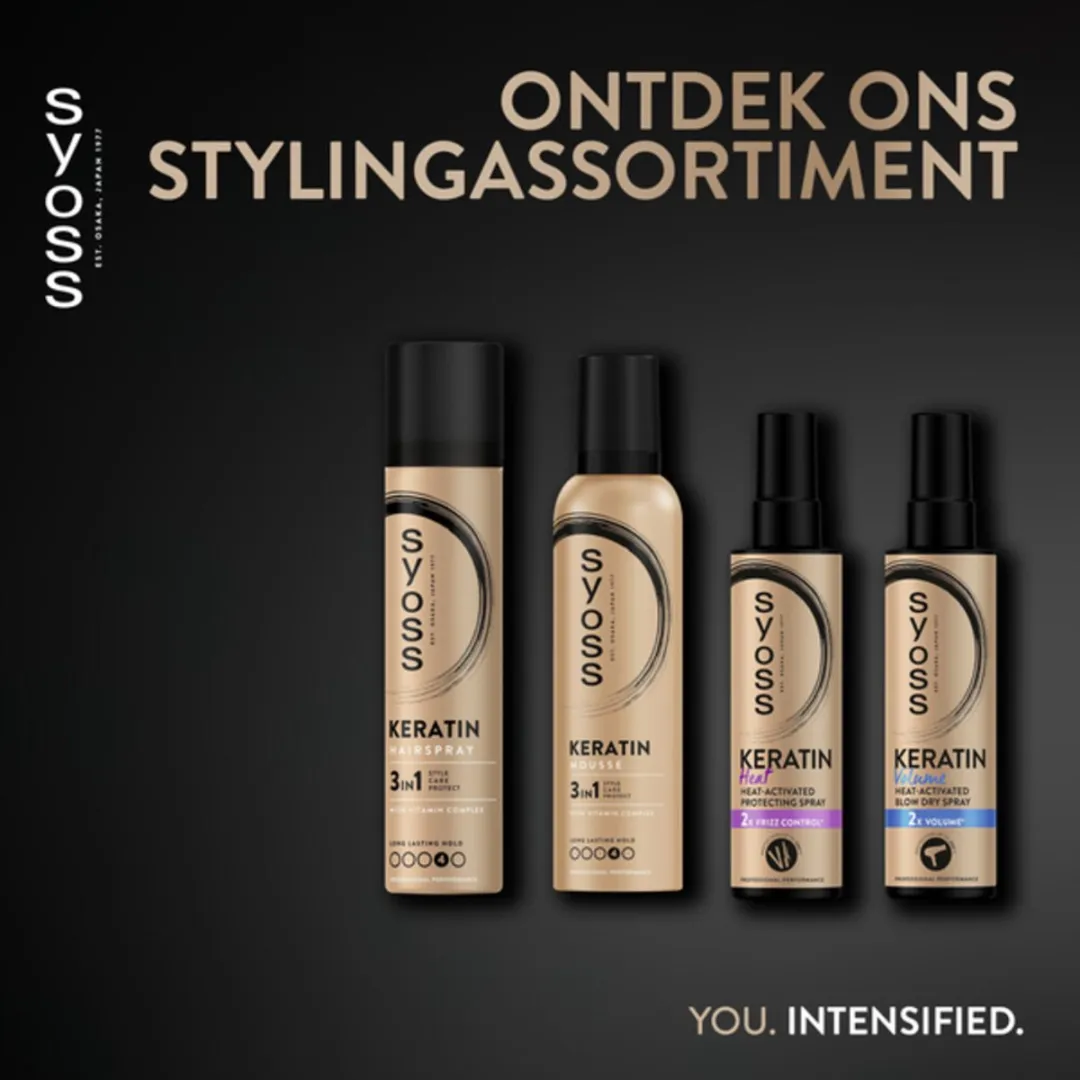 Syoss Keratin Haarmousse 1750ml - 7 Stuks