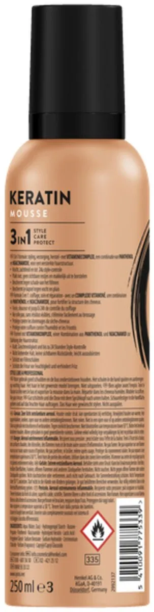 Syoss Keratin Haarmousse 1750ml - 7 Stuks