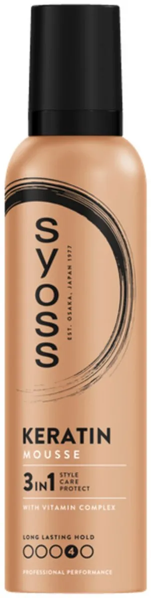 Syoss Keratin Haarmousse 1750ml - 7 Stuks