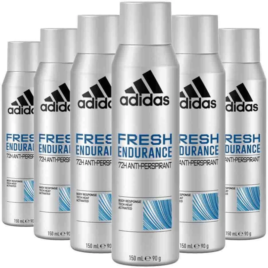 adidas Fresh Endurance Deodorant - 6x150ml