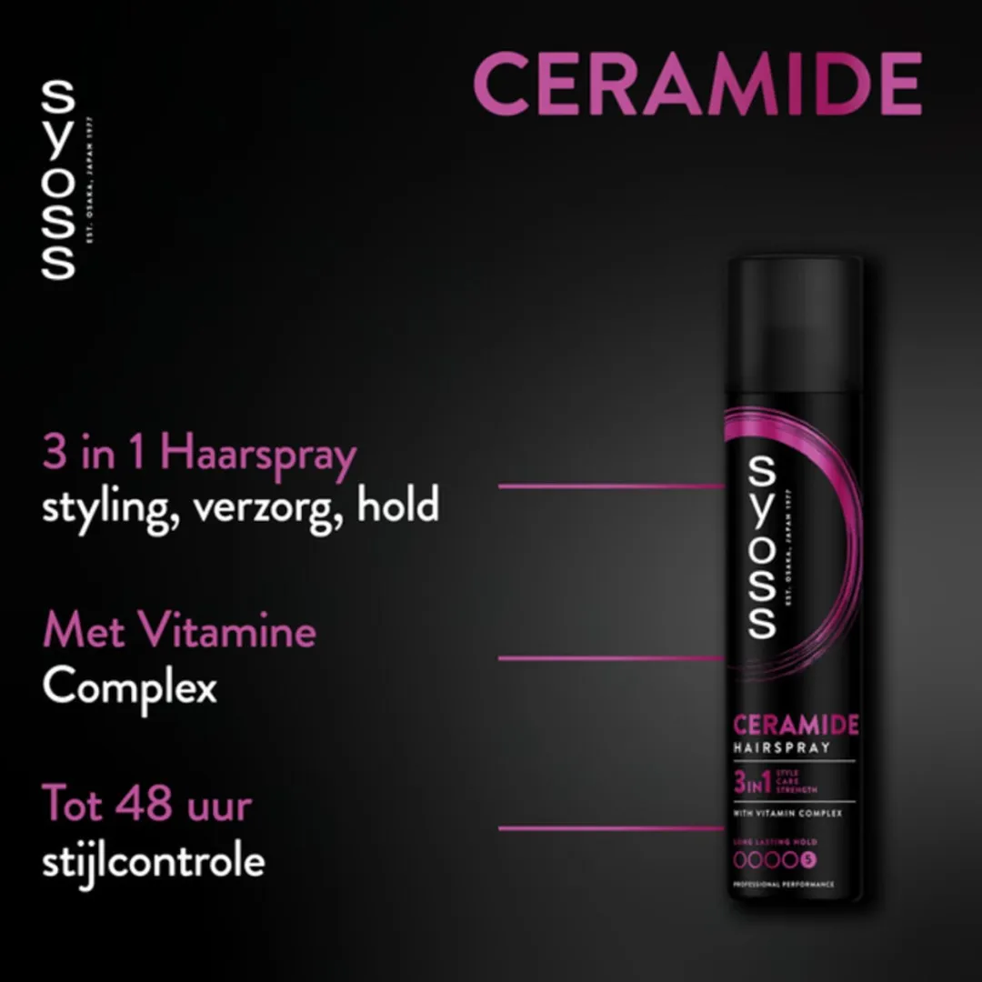 SYOSS Ceramide Haarspray 300ml - 10 Stuks