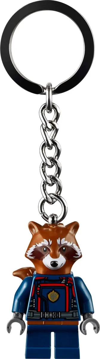 LEGO Marvel Sleutelhanger Rocket Raccoon - Blauw/Bruin