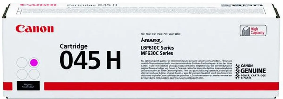 Canon 045H Tonercartridge Magenta - 2200 Pagina's