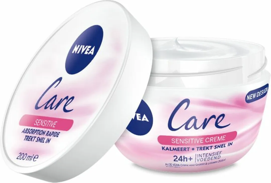 NIVEA Care Bodycrème Sensitive 600ml - 3x200ml