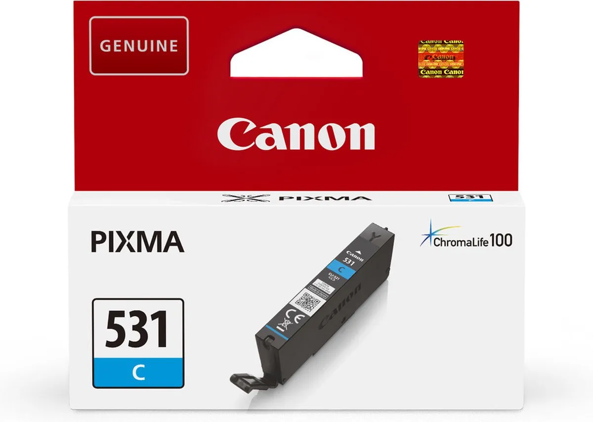 Canon CLI-531 Cyaan Inktcartridge - 515 pagina's