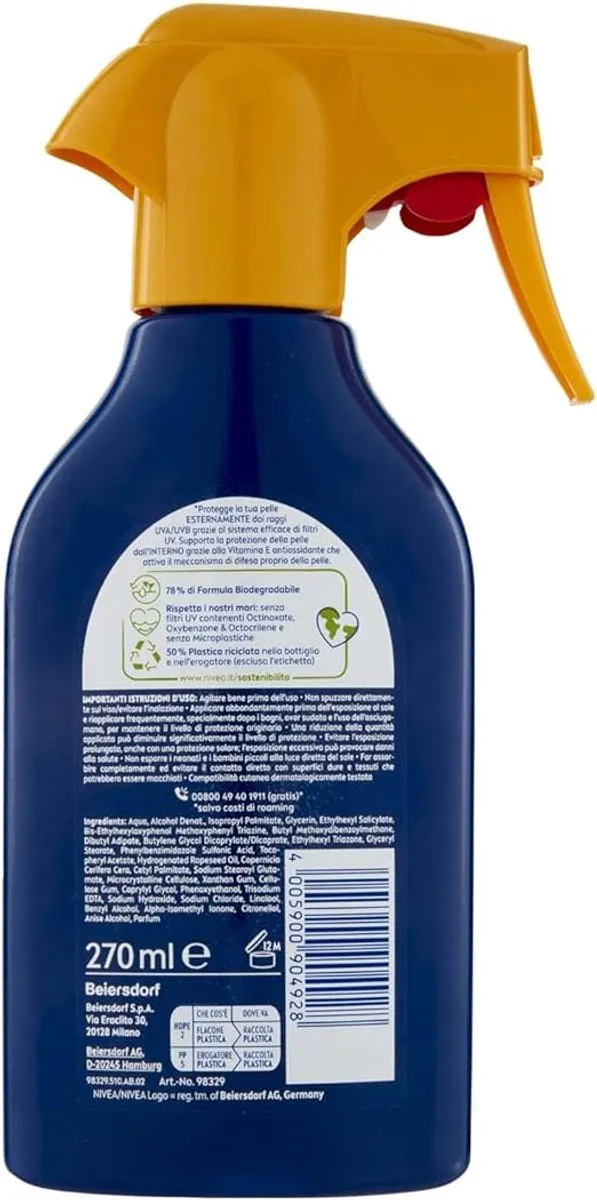 NIVEA Sun Maxi Spray SPF 30 Zonnebrandcrème 270ml - afbeelding 2 van 2