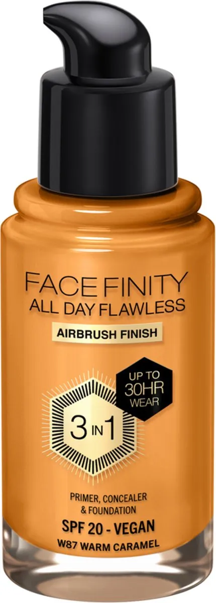 Max Factor Facefinity Foundation W87 Warm Caramel 30ml