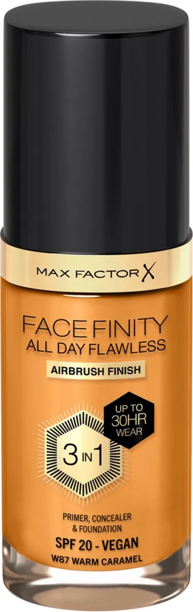 Max Factor Facefinity Foundation W87 Warm Caramel 30ml