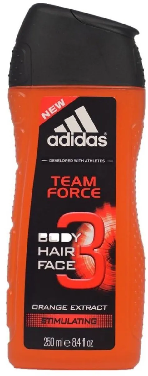 adidas Team Force 3-in-1 Douchegel 250ml - Sinaasappel Extract