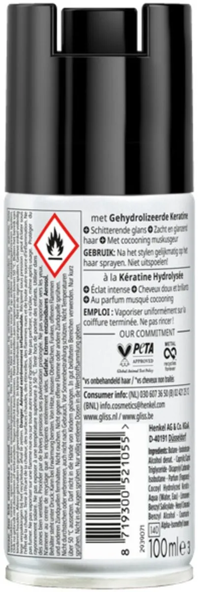Schwarzkopf Gliss Total Repair Brilliant Tonic 100ml - 24 Stuks