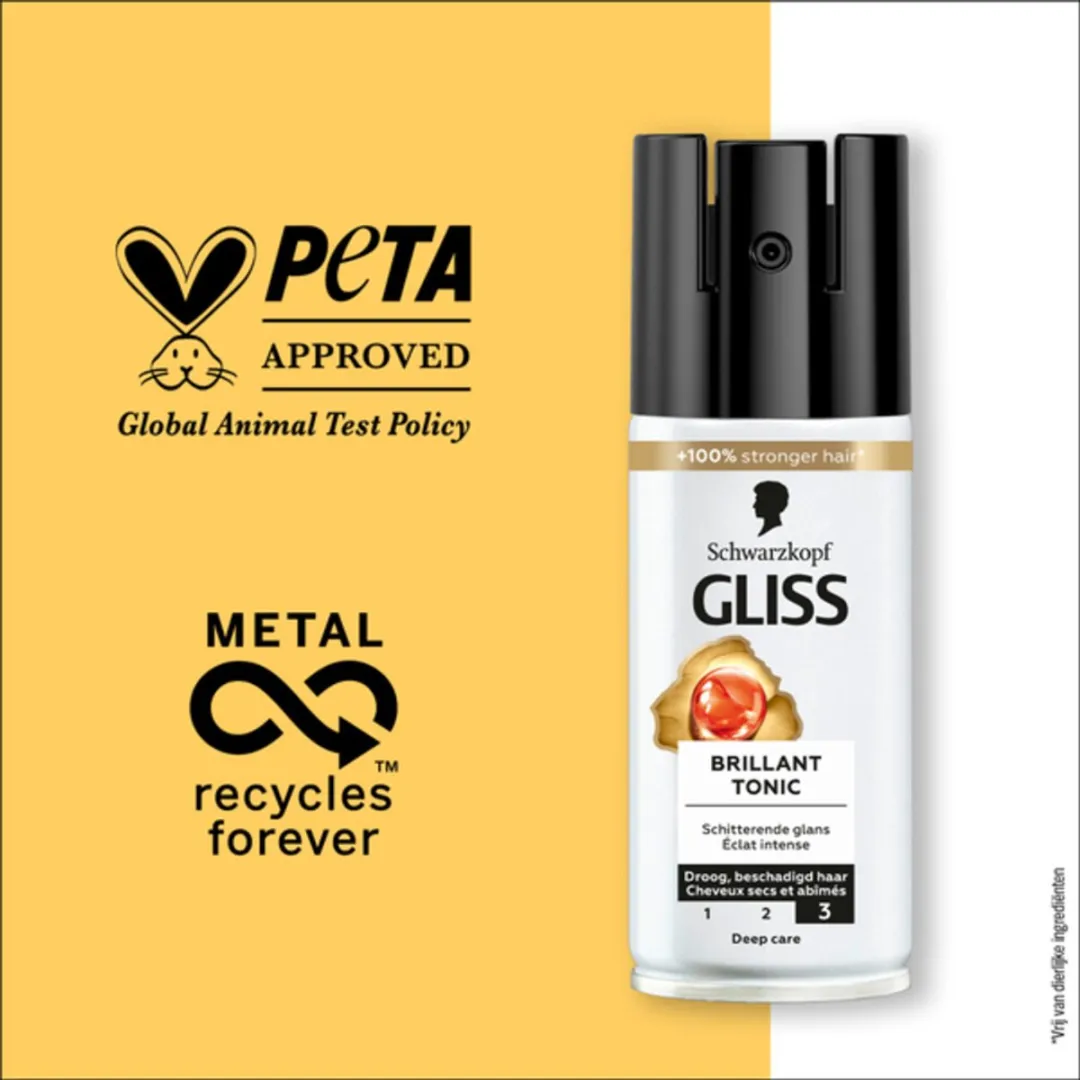 Schwarzkopf Gliss Total Repair Brilliant Tonic 100ml - 24 Stuks