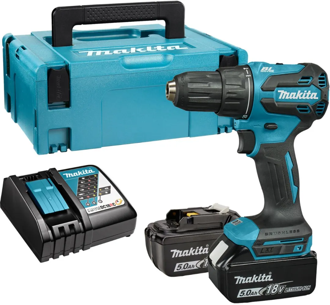 Makita DHP490RTJ Accu Klop-/Schroefboormachine 18V 5.0Ah