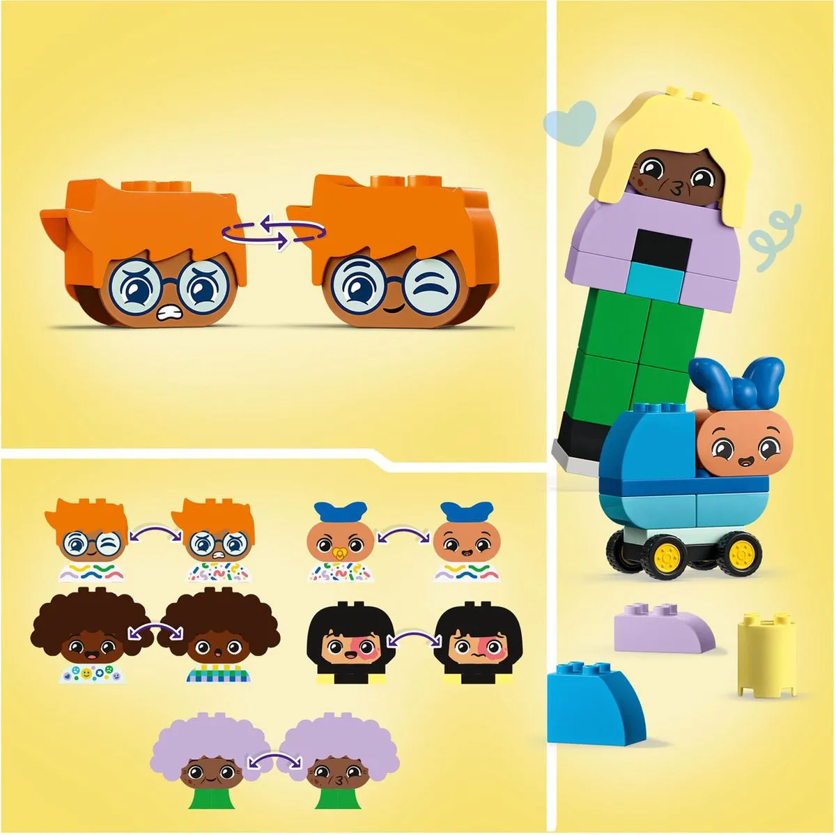 LEGO DUPLO 10423 Mensen en hun emoties - 71 Stukken - Meerkleurig