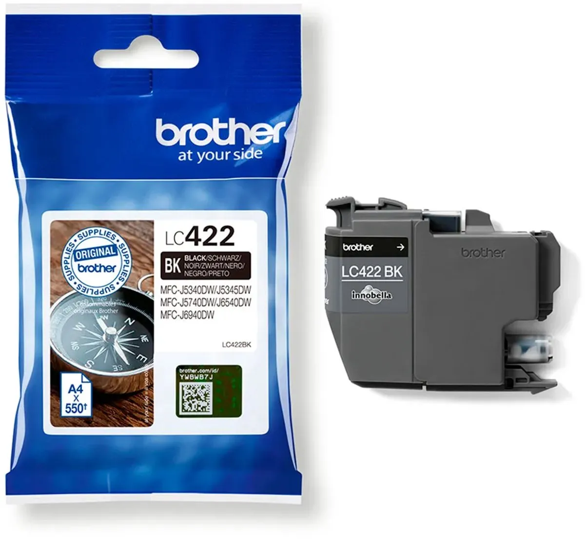 Brother LC422BK Inktcartridge - Zwart