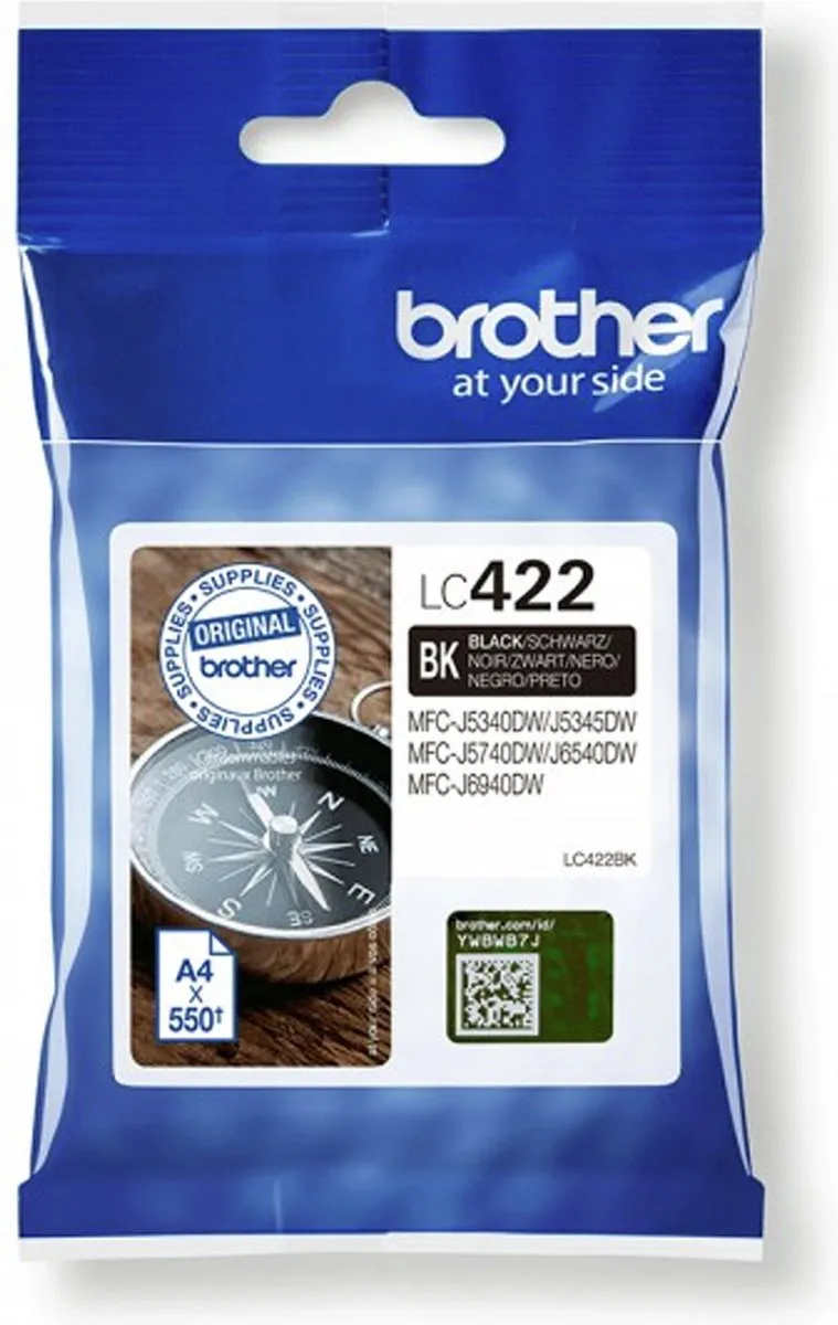 Brother LC422BK Inktcartridge - Zwart