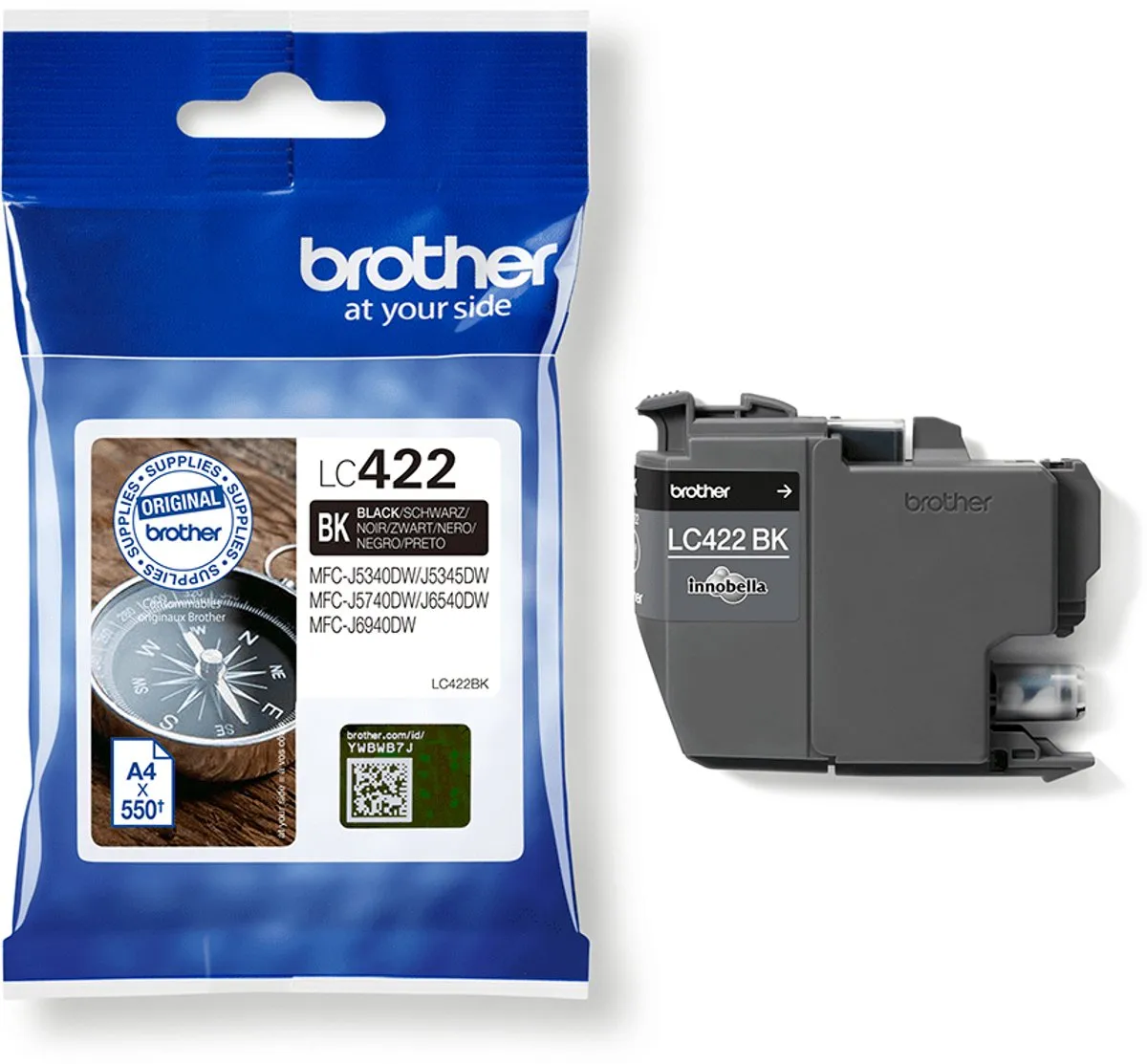 Brother LC422BK Inktcartridge - Zwart
