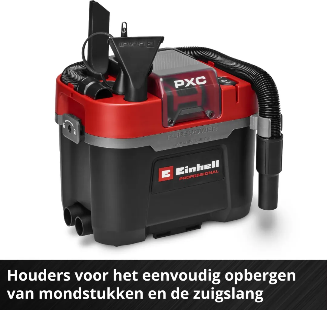 Einhell Accu Nat-/Droogzuiger TP-VC 18/10 Li BL Solo 18V - 10L