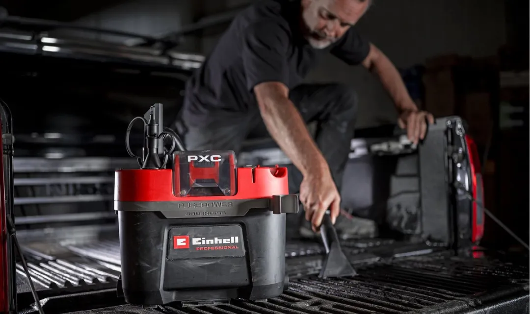 Einhell Accu Nat-/Droogzuiger TP-VC 18/10 Li BL Solo 18V - 10L - afbeelding 6 van 6