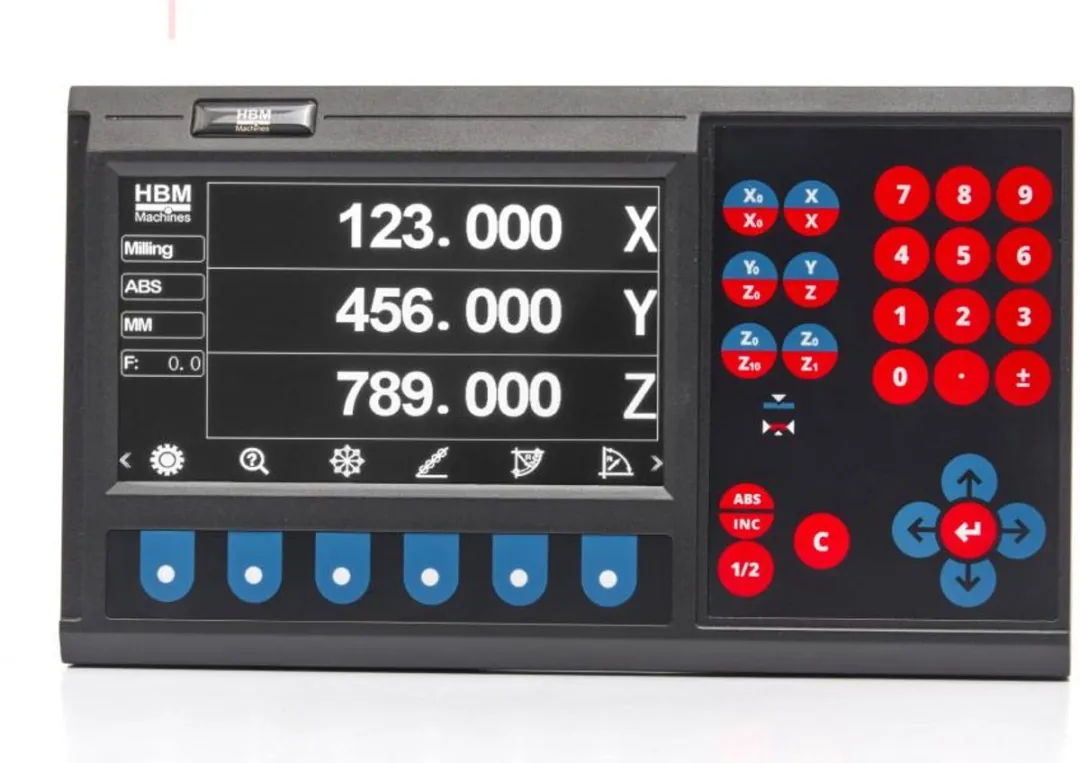 HBM H132935 LCD DRO 7 Inch - Draaibank