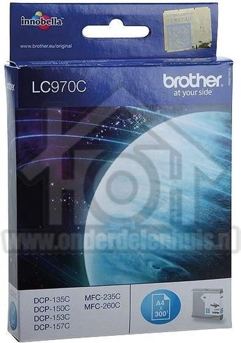 Brother LC-970C Cyaan Inktcartridge - 300 Pagina's