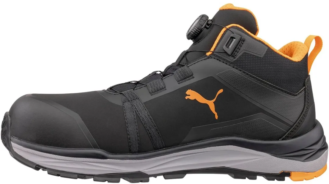 PUMA Kanyon Disc Mid S3S ESD FO HRO SR - Zwart/ Oranje 38