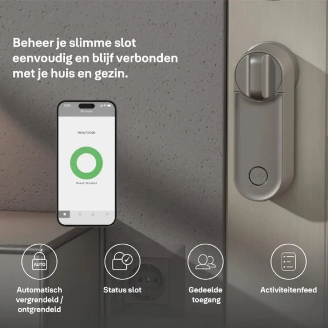 Yale Linus L2 Smart Lock Videodeurbel Alarmpakket - Zilver