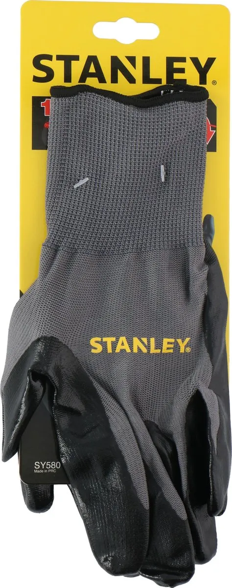 Stanley Werkhandschoenen Nitril Zwart - L/XL