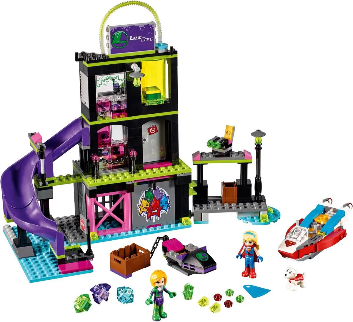 LEGO DC Super Hero Girls Lena Luthor Kryptomite-fabriek 41238 - afbeelding 3 van 6
