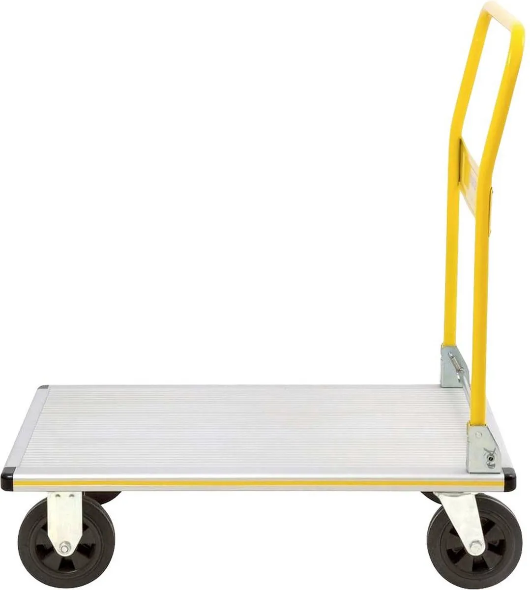 Stanley Aluminium Plateauwagen 250kg - Geel