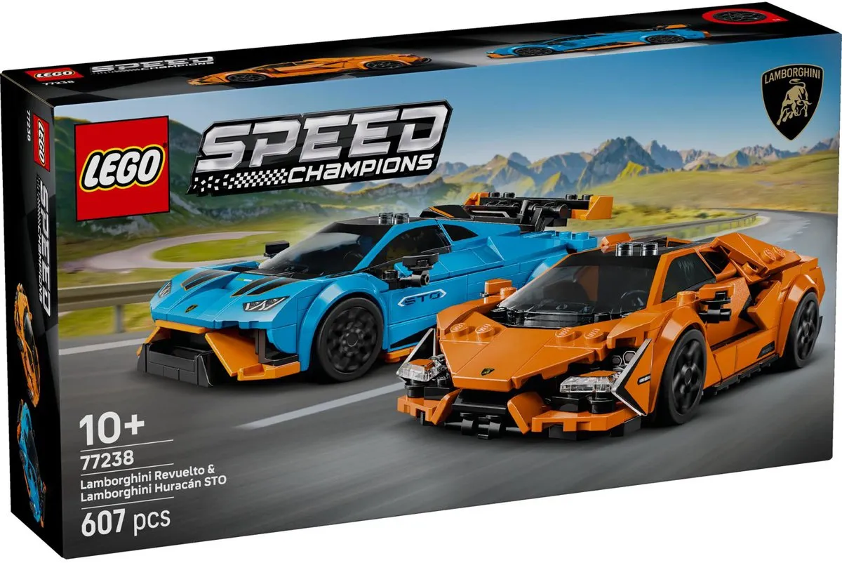 LEGO Speed Champions Lamborghini Revuelto & Huracán STO 77238 - 607 Stukken