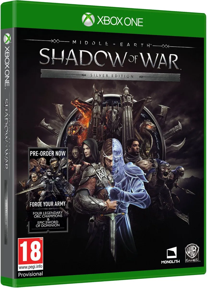 Warner Bros Middle-Earth Shadow of War Silver Edition Xbox One