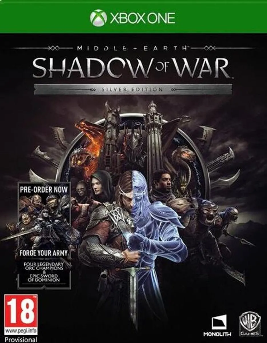 Warner Bros Middle-Earth Shadow of War Silver Edition Xbox One