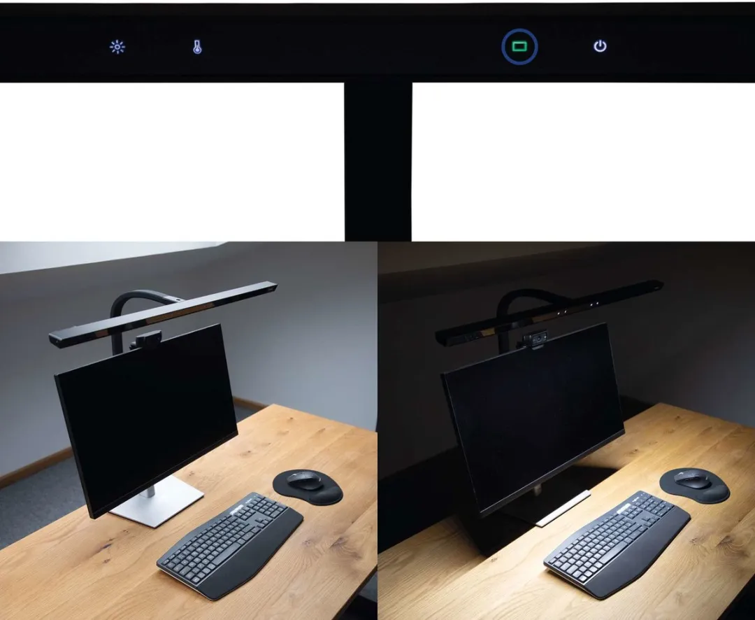 MAUL MAULgate LED Monitorlamp 14W - 3000-6500K - Zwart