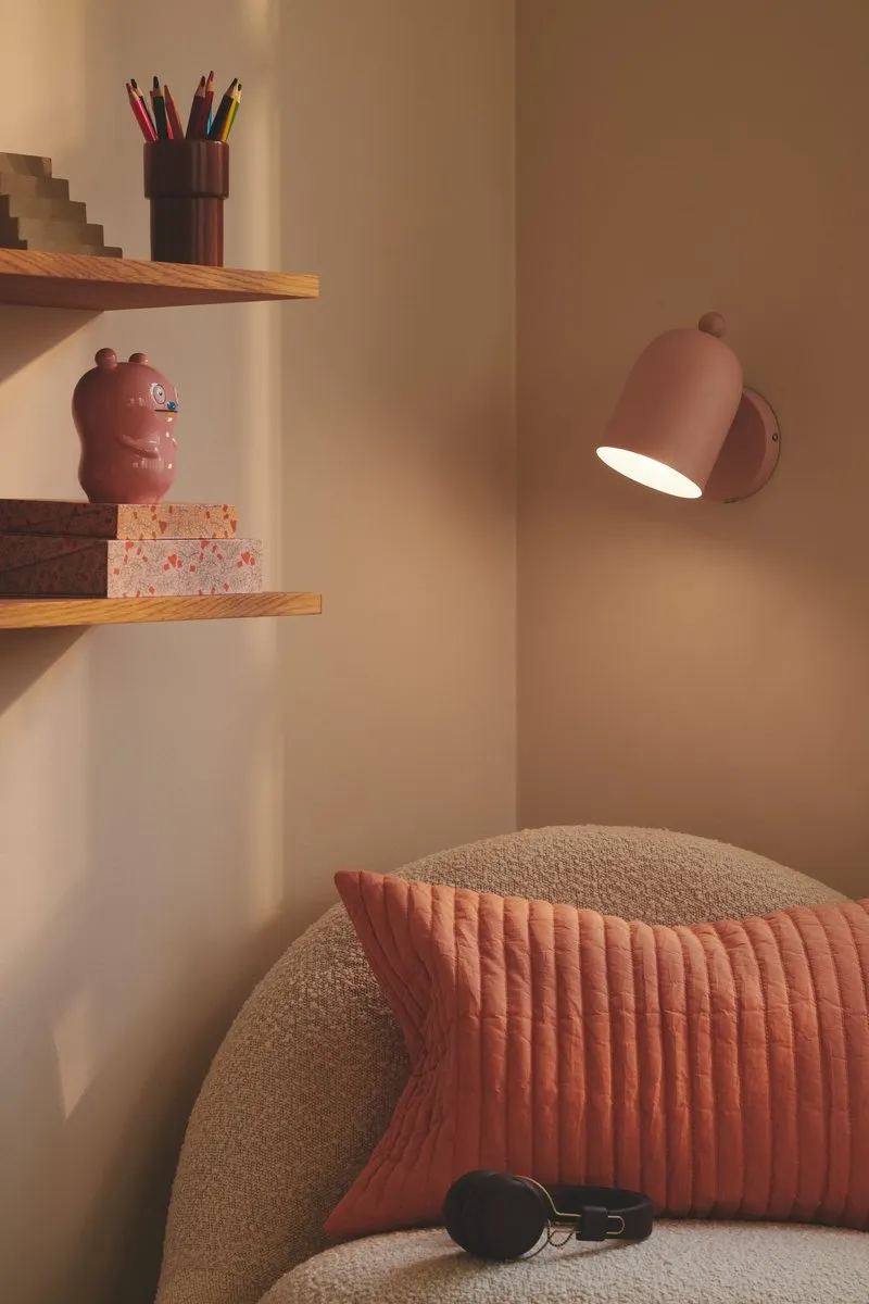 Nordlux Gaston Wandlamp E27 - Pastel Roze
