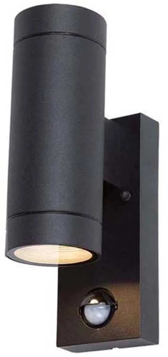 Lybardo Buitenlamp Up & Down Wandlamp - 2x LED GU10 2700K - Zwart