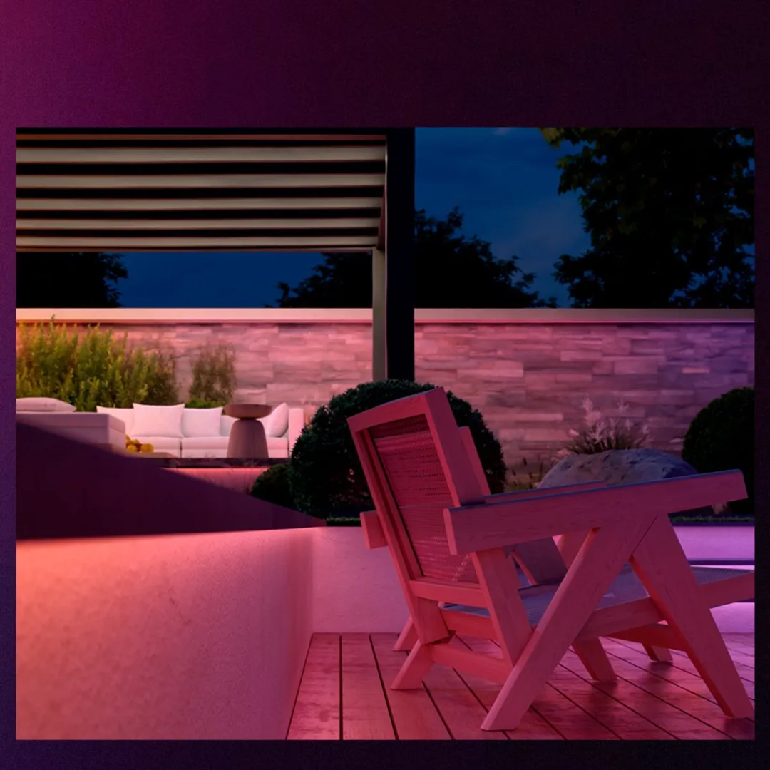 Philips Hue Flux LED Strip Outdoor 5m - Wit & Kleur - Incl. Dimmer Switch