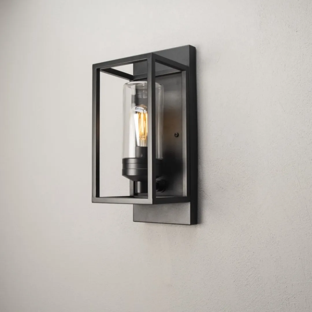 Konstsmide Trani Wandlamp met Sensor E27 - 20W - Zwart