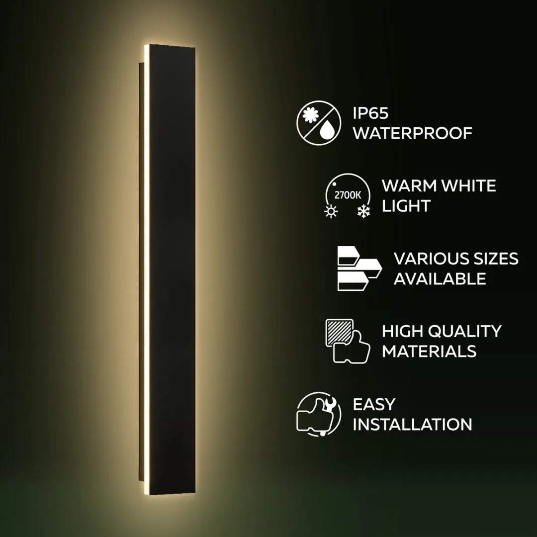 Calex Montevia Villa Wandlamp 12W - 4 Stuks - Zwart