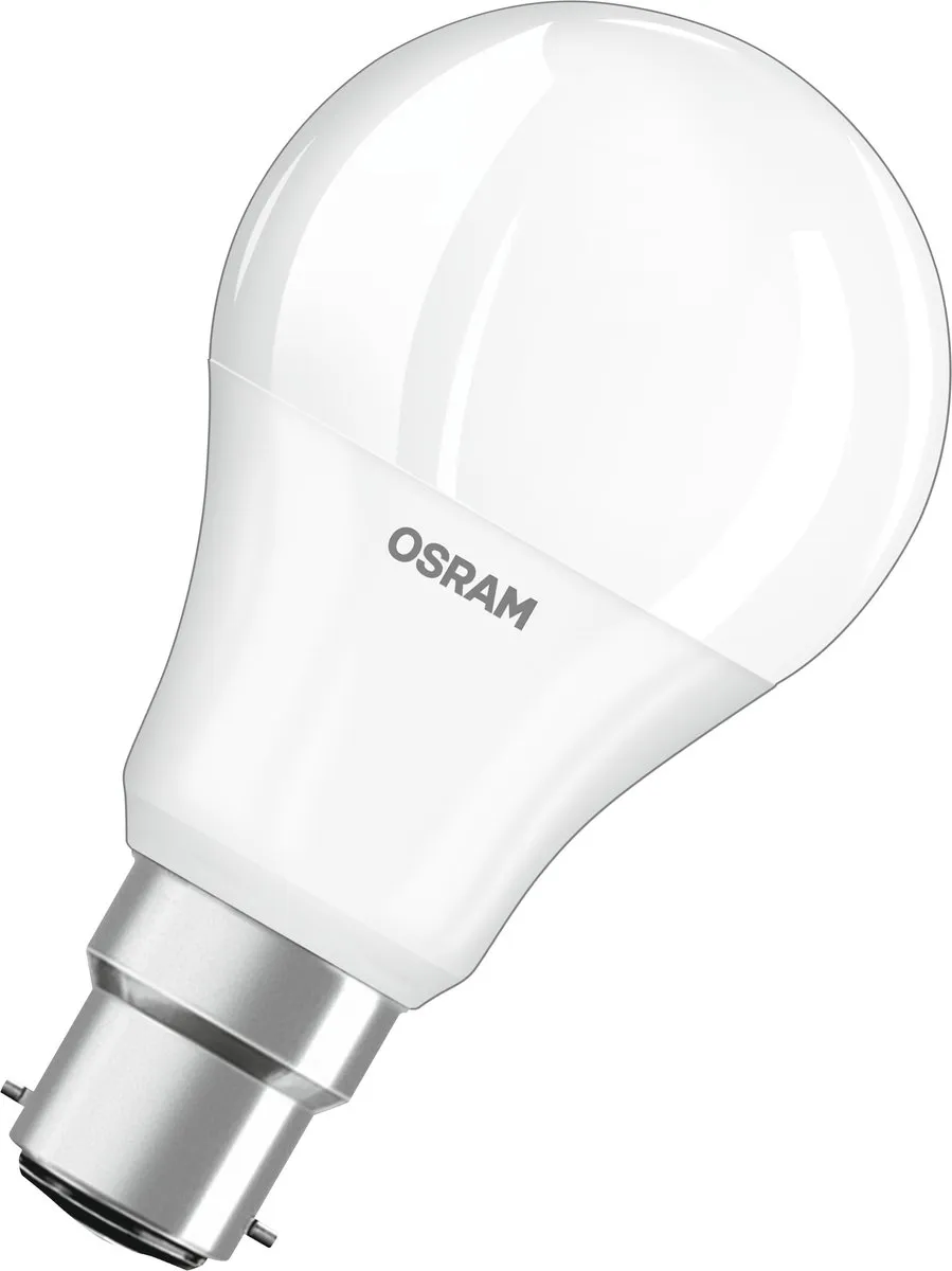 Osram LED-lamp B22d 8,5W Warm Wit Mat